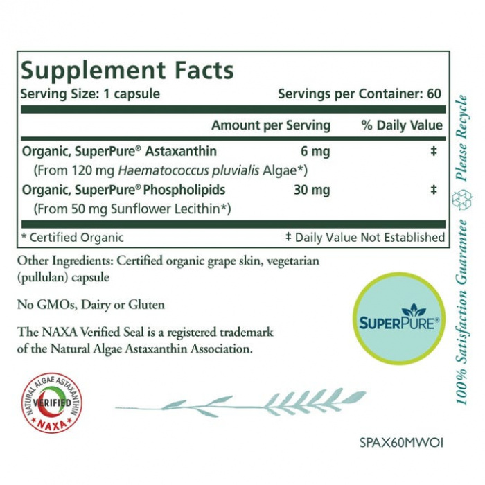 SuperPure Astaxanthin sold by Face of Jules